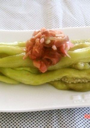 爽やか！！蒸しなすの梅みょうがのせ-レシピのメイン写真