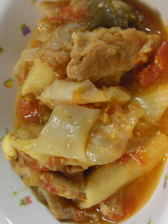 鶏とトマトの煮込みパスタ-レシピのメイン写真