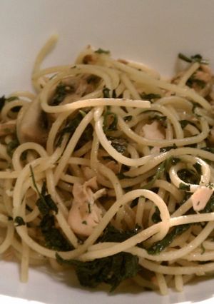 サーモンとほうれん草の和風パスタ-レシピのメイン写真