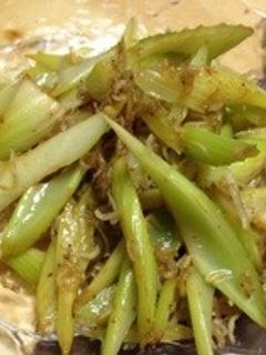 セロリのじゃこきんぴら-レシピのメイン写真