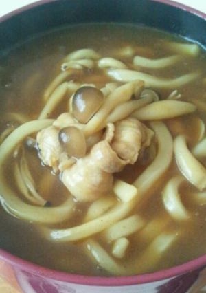 豚肉ときのこのカレーうどん＊１人分＊-レシピのメイン写真