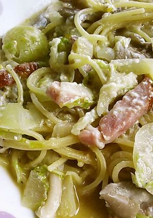 1人ランチ☆　レンジｄｅカルボナーラ-レシピのメイン写真