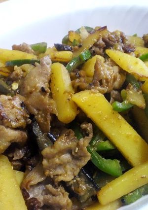 夏野菜・じゃがいも・豚肉の味噌炒め-レシピのメイン写真