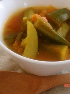 きゅうりが決めて!夏野菜のスープカレー-レシピのメイン写真