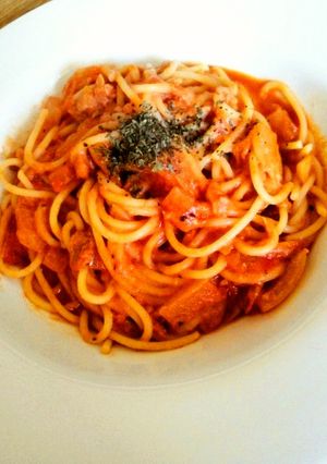 豆乳だけで濃厚！ツナトマトクリームパスタ-レシピのメイン写真