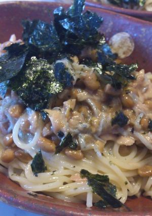 納豆とツナとじゃこのパスタ-レシピのメイン写真