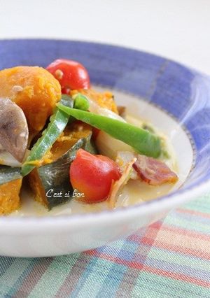 かぼちゃとピーマンのスープ♪クミン風味-レシピのメイン写真