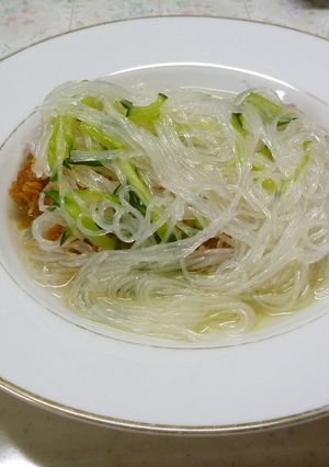 夏バテに チキンカツのさっぱり春雨-レシピのメイン写真