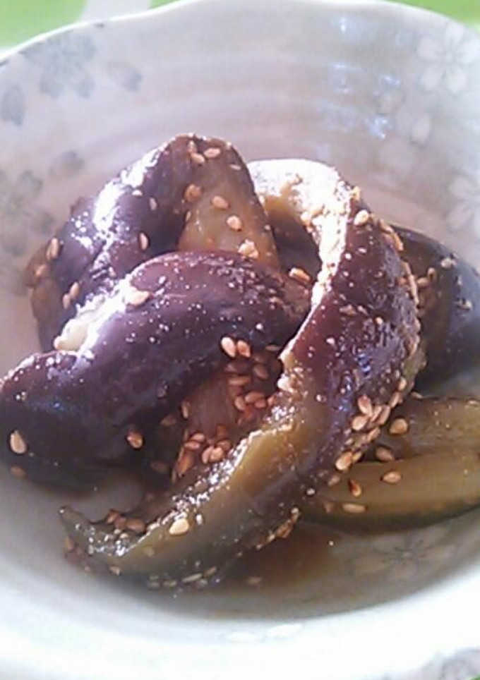 茹で茄子のゴマ和え-レシピのメイン写真