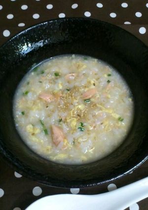 優しい味＊鮭と卵の中華粥-レシピのメイン写真