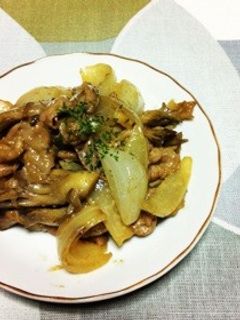 簡単!豚こま肉のオイスターマヨ炒め-レシピのメイン写真