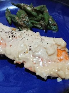 鮭のねぎ味噌マヨ焼き-レシピのメイン写真