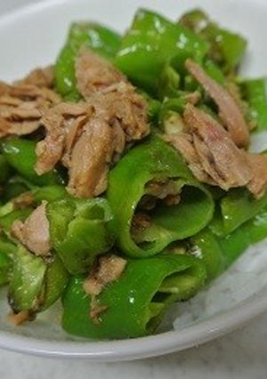 ご飯が進む！甘辛唐辛子ツナ炒め-レシピのメイン写真