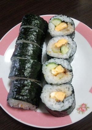 ふきのとう味噌とセロリの海苔巻き-レシピのメイン写真