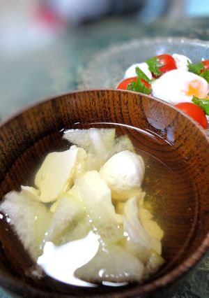 冬瓜とお豆腐の冷たい汁物-レシピのメイン写真
