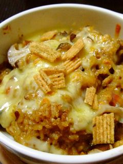 カレーの残りでサッサとチーズドリア!-レシピのメイン写真