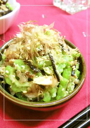 ゴーヤとツナの塩昆布胡麻おかかまみれ-レシピのメイン写真