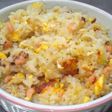 初心者簡単パラパラ塩麹鮭チャーハンランチ