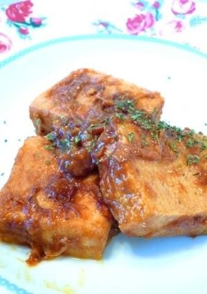みそだれケチャップで高野豆腐のとろ～り煮-レシピのメイン写真