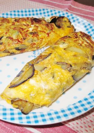 ナスみその卵焼き-レシピのメイン写真