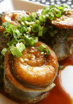 サンマの甘辛照焼き クルクル巻き-レシピのメイン写真