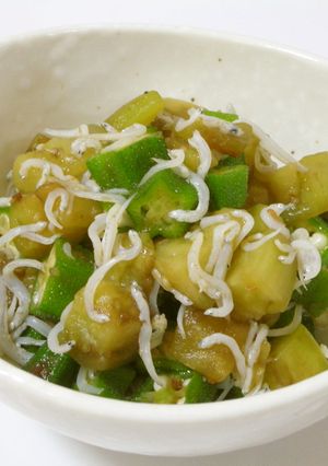 夏野菜としらすの和えもの-レシピのメイン写真