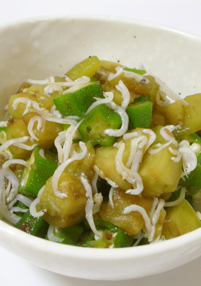夏野菜としらすの和えもの-レシピのメイン写真