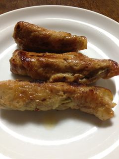 ナスを巻き巻き生姜焼き-レシピのメイン写真