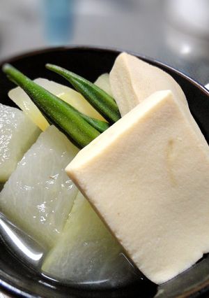冬瓜と高野豆腐の炊合せ-レシピのメイン写真