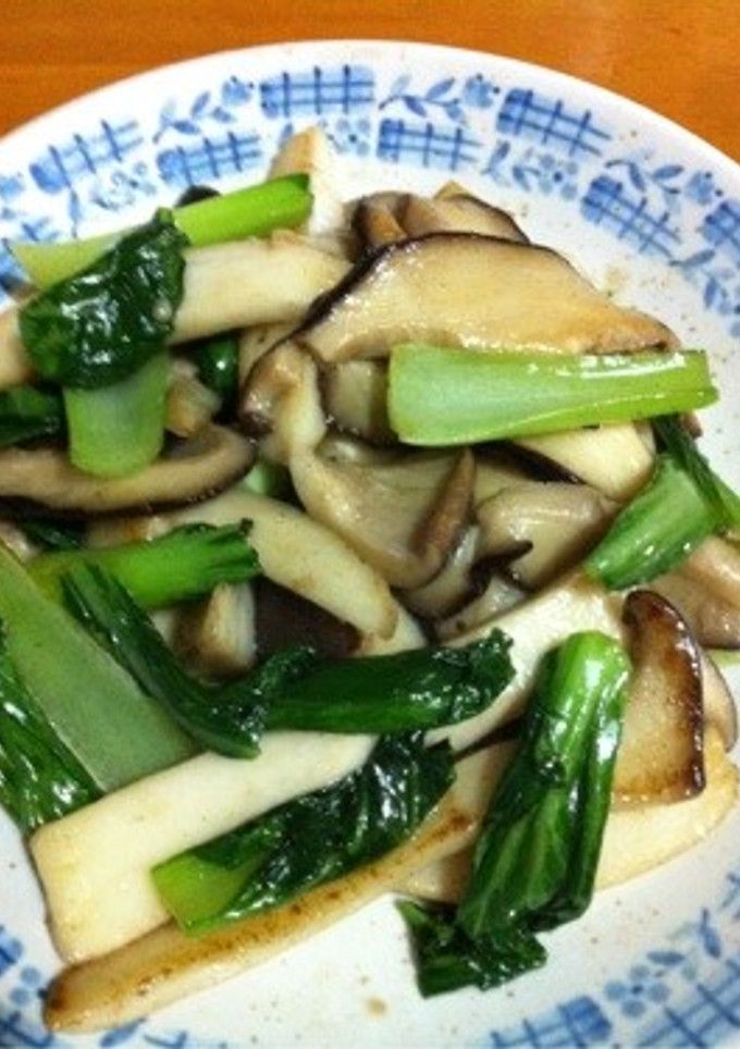 きのこと青梗菜のバター醤油炒め-レシピのメイン写真