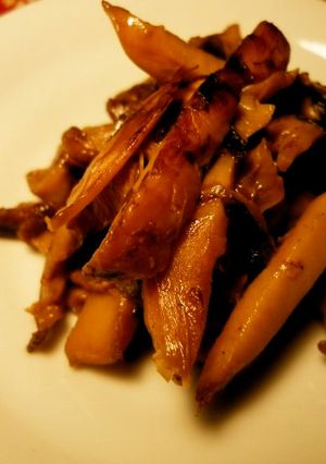 松茸の煮（た）いたん　京都カフェ-レシピのメイン写真