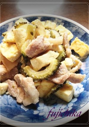 塩麹でゴーヤチャンプル(卵なし)-レシピのメイン写真