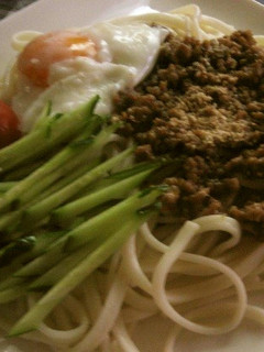うどんdeジャージャー麺-レシピのメイン写真