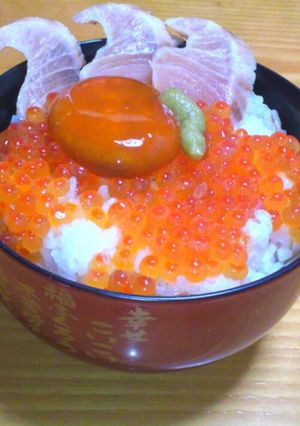 卵黄醤油漬けいくらℓマグロ丼ランチ-レシピのメイン写真