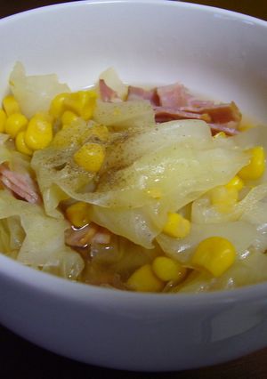 キャベツを食べるスープ-レシピのメイン写真