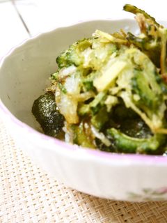 ゴーヤと大葉のかき揚げしらす丼-レシピのメイン写真