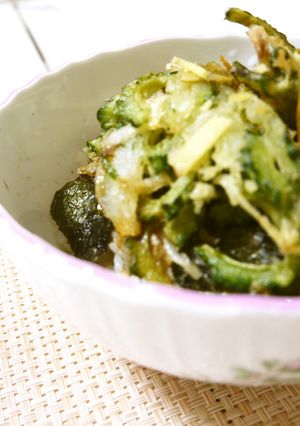 ゴーヤと大葉のかき揚げしらす丼-レシピのメイン写真