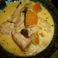 รูปของ 簡単　＊鶏胸肉とかぼちゃのクリーム煮＊