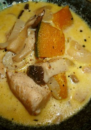 簡単　＊鶏胸肉とかぼちゃのクリーム煮＊-レシピのメイン写真