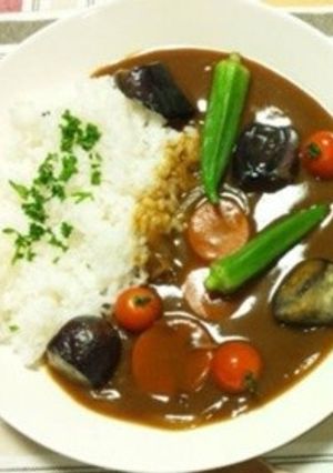 夏に食べたい‼カラフル夏野菜カレー-レシピのメイン写真