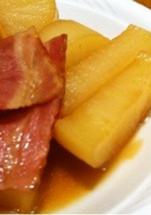 大根とベーコンの煮物-レシピのメイン写真
