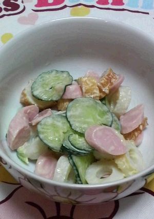 きゅうりとちくわのわさびサラダ-レシピのメイン写真