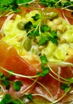 生ハムとシーザードレッシング味の豆ポテト-レシピのメイン写真