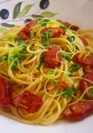 合鴨ローススモークペペロンチーノ風パスタ-レシピのメイン写真