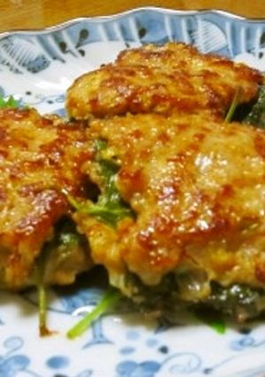和風チキンハンバーグのシソの葉サンド-レシピのメイン写真