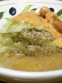 キャベツの重ね煮トマトクリームソースがけ-レシピのメイン写真