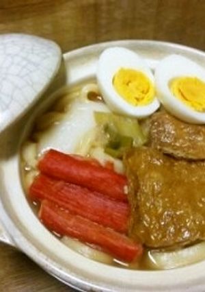 簡単☆あったか！鍋焼き☆　ちからうどん♪-レシピのメイン写真