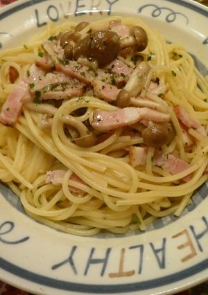 ベーコンとしめじのバジルパスタ☆-レシピのメイン写真