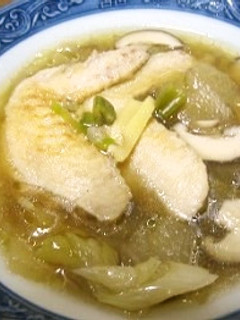 冬瓜と鶏手羽肉のヘルシースープ-レシピのメイン写真