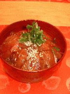 まぐろのづけ丼-レシピのメイン写真
